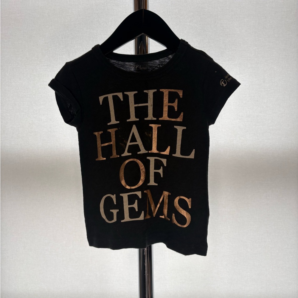 J.Crew Girls “The Hall of Gems” Graphic Tee Size 2